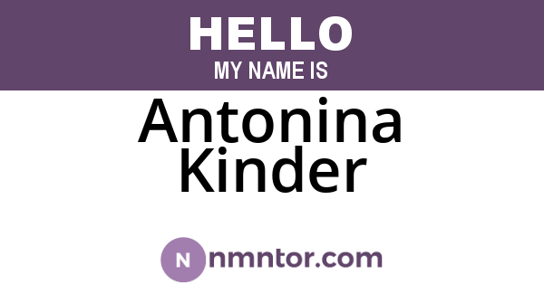 Antonina Kinder