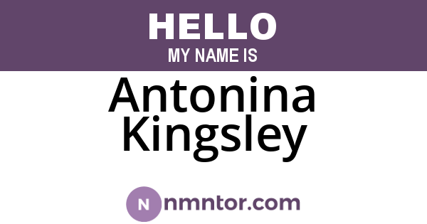 Antonina Kingsley