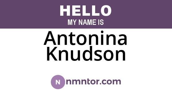 Antonina Knudson
