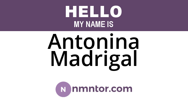 Antonina Madrigal