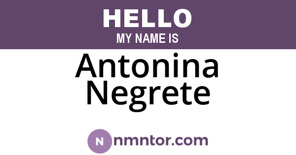Antonina Negrete