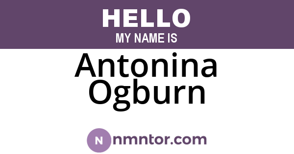 Antonina Ogburn