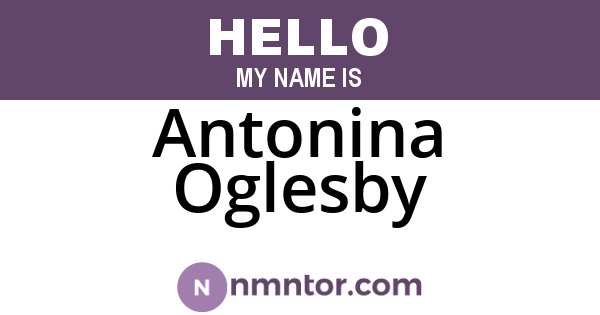 Antonina Oglesby