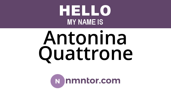 Antonina Quattrone