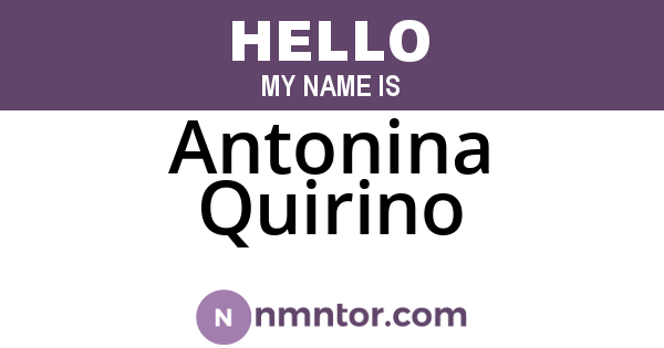 Antonina Quirino
