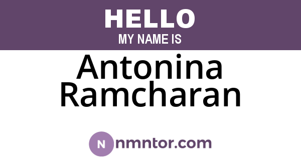 Antonina Ramcharan