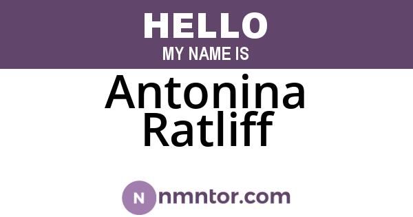 Antonina Ratliff