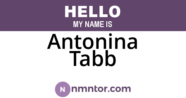 Antonina Tabb
