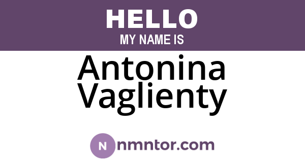 Antonina Vaglienty