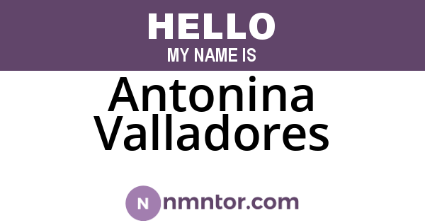 Antonina Valladores