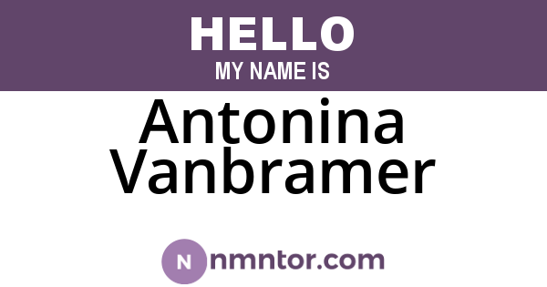 Antonina Vanbramer