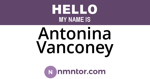 Antonina Vanconey