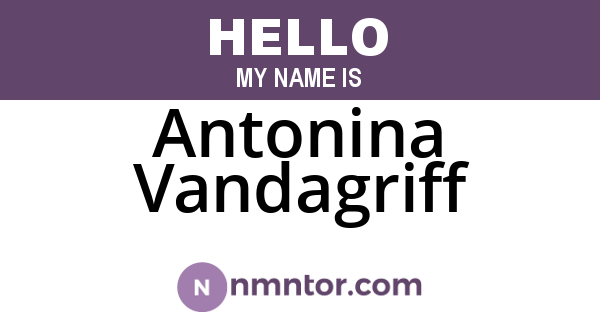 Antonina Vandagriff