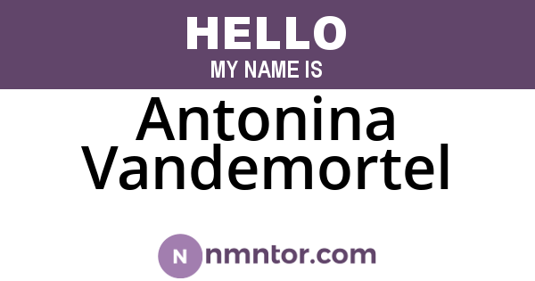Antonina Vandemortel