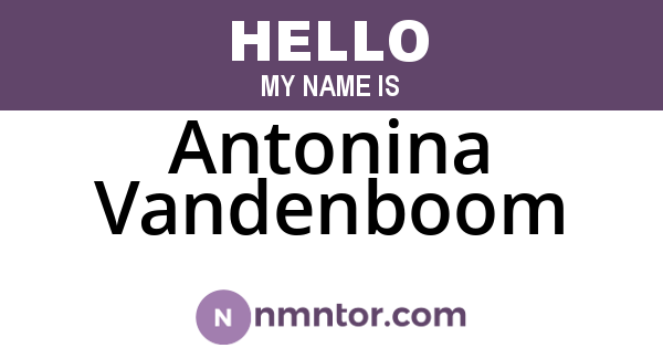 Antonina Vandenboom