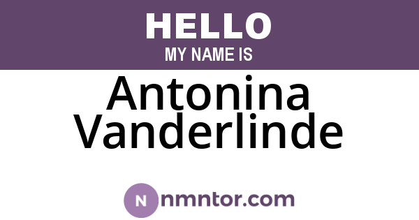 Antonina Vanderlinde