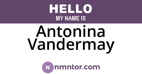 Antonina Vandermay