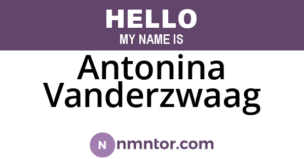 Antonina Vanderzwaag