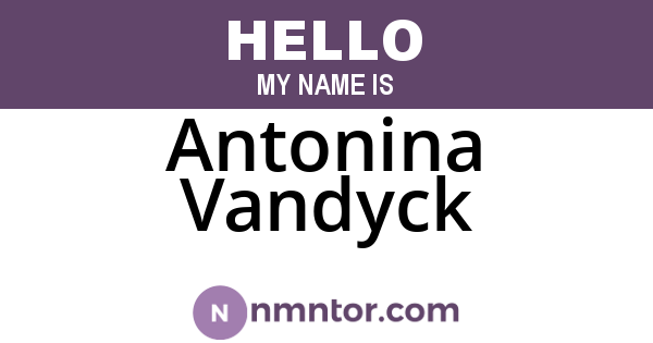 Antonina Vandyck