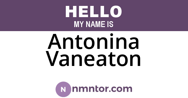 Antonina Vaneaton