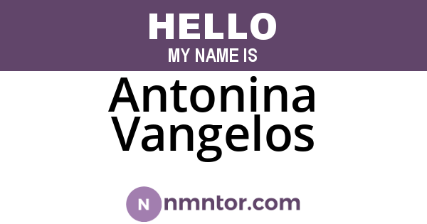 Antonina Vangelos