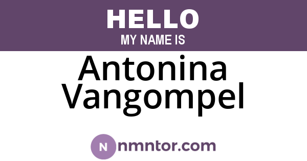 Antonina Vangompel
