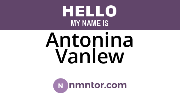 Antonina Vanlew
