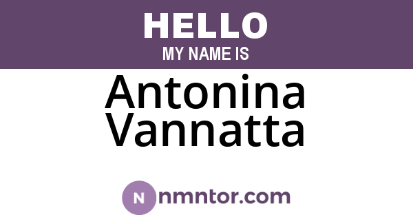 Antonina Vannatta