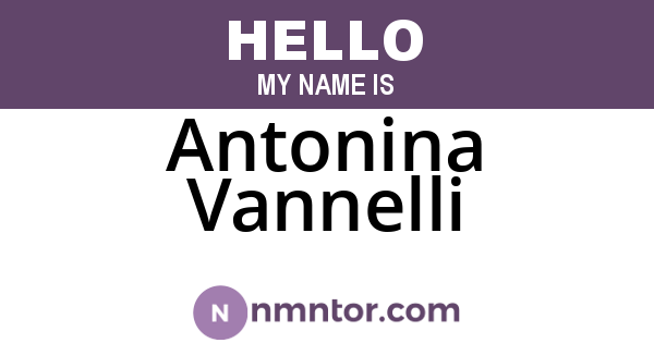 Antonina Vannelli