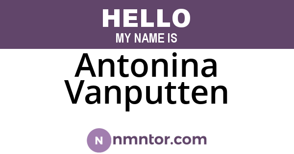Antonina Vanputten
