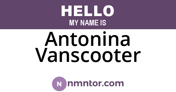 Antonina Vanscooter