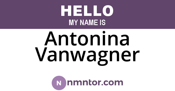 Antonina Vanwagner