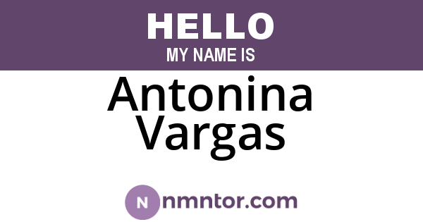 Antonina Vargas