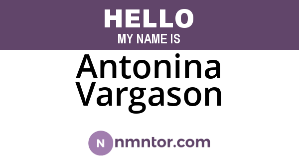 Antonina Vargason