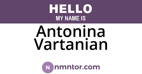 Antonina Vartanian