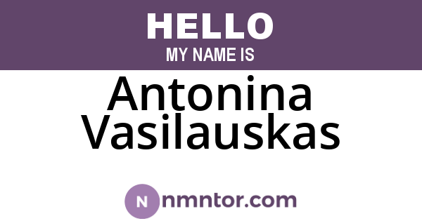 Antonina Vasilauskas