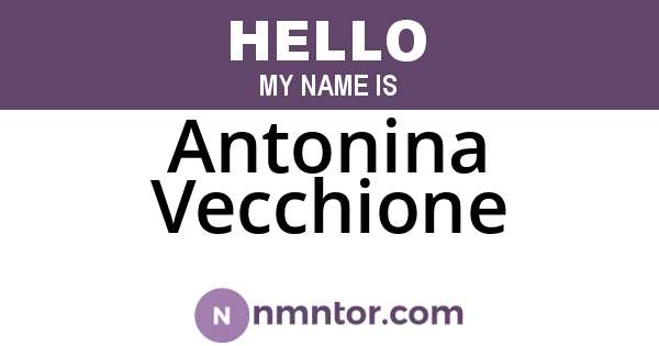 Antonina Vecchione