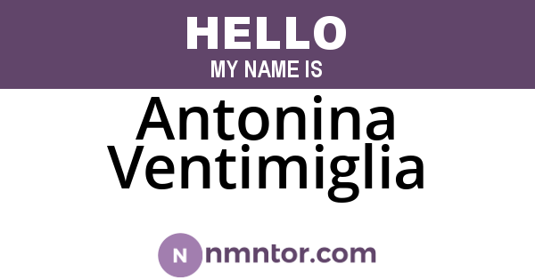 Antonina Ventimiglia