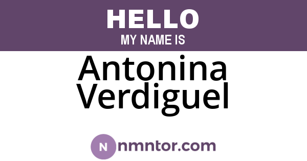 Antonina Verdiguel