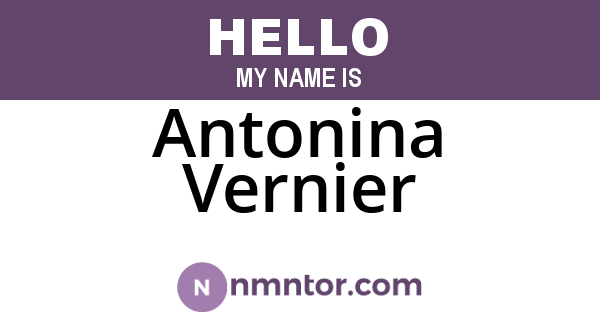 Antonina Vernier