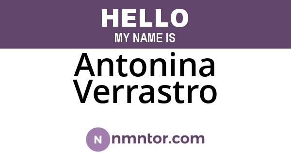 Antonina Verrastro