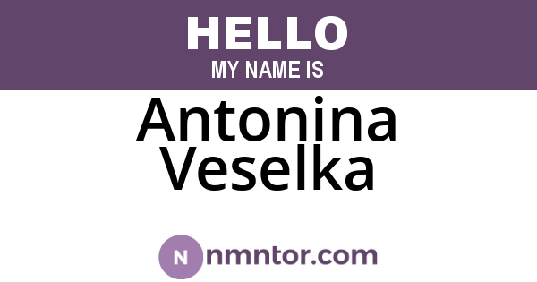 Antonina Veselka