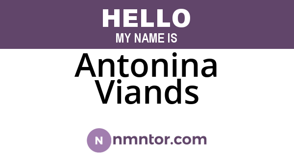 Antonina Viands