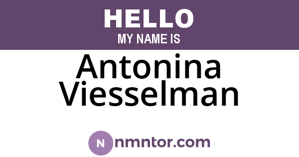 Antonina Viesselman