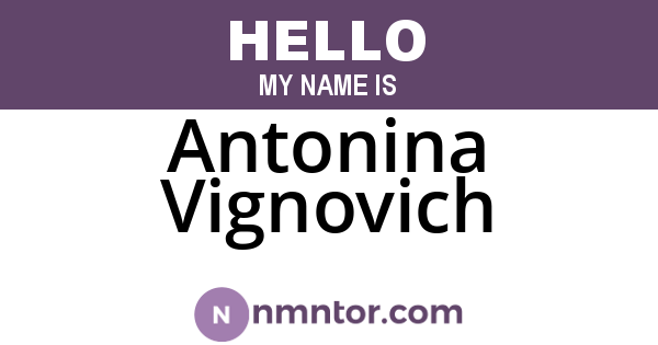 Antonina Vignovich