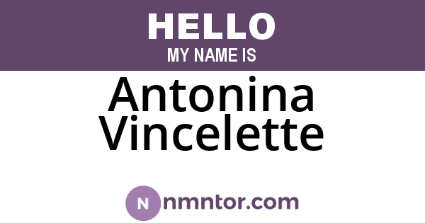 Antonina Vincelette