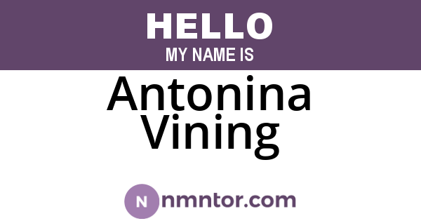 Antonina Vining