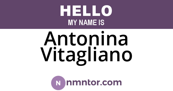 Antonina Vitagliano