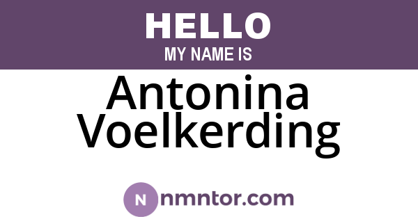 Antonina Voelkerding