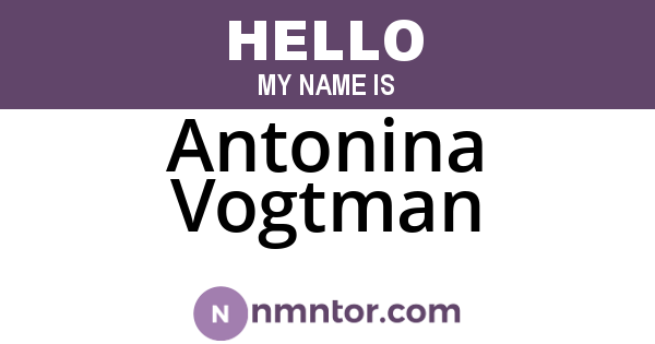 Antonina Vogtman